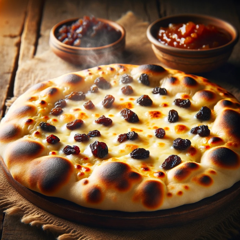 Cheese Raisin Naan