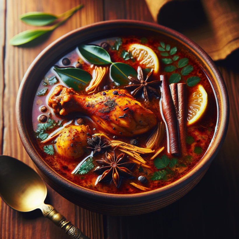 Chettinad chicken soup