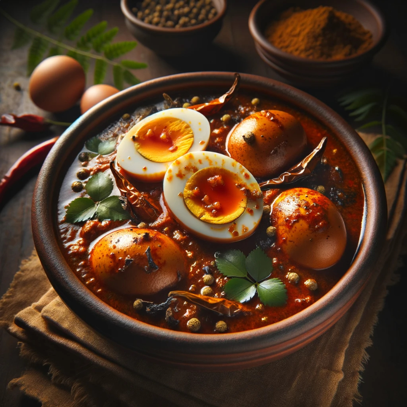 Chettinad egg masala