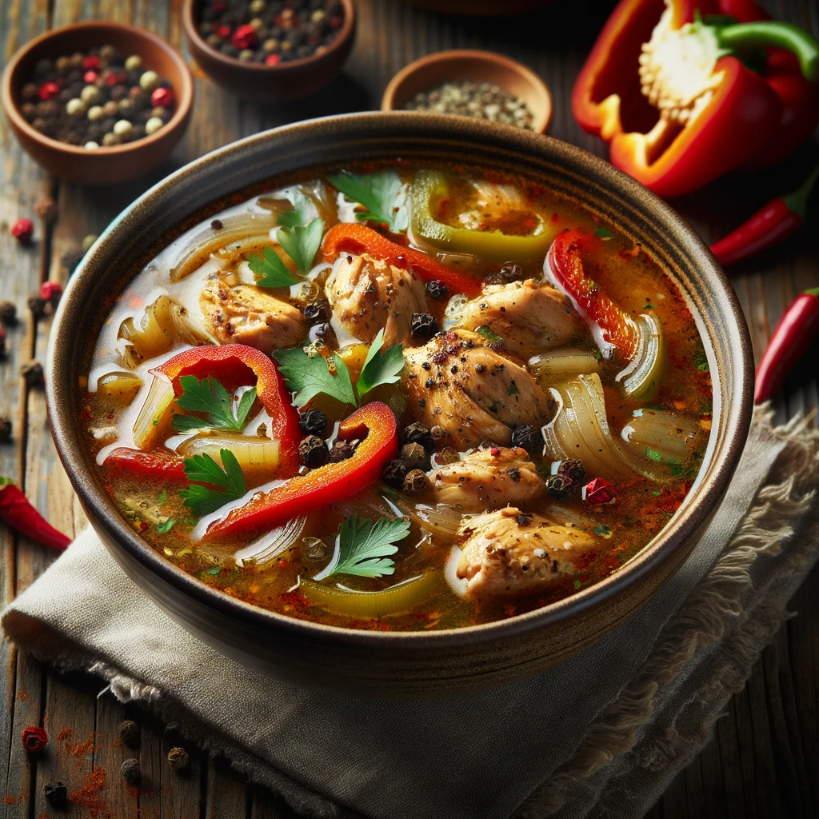 Chicken pepper soup