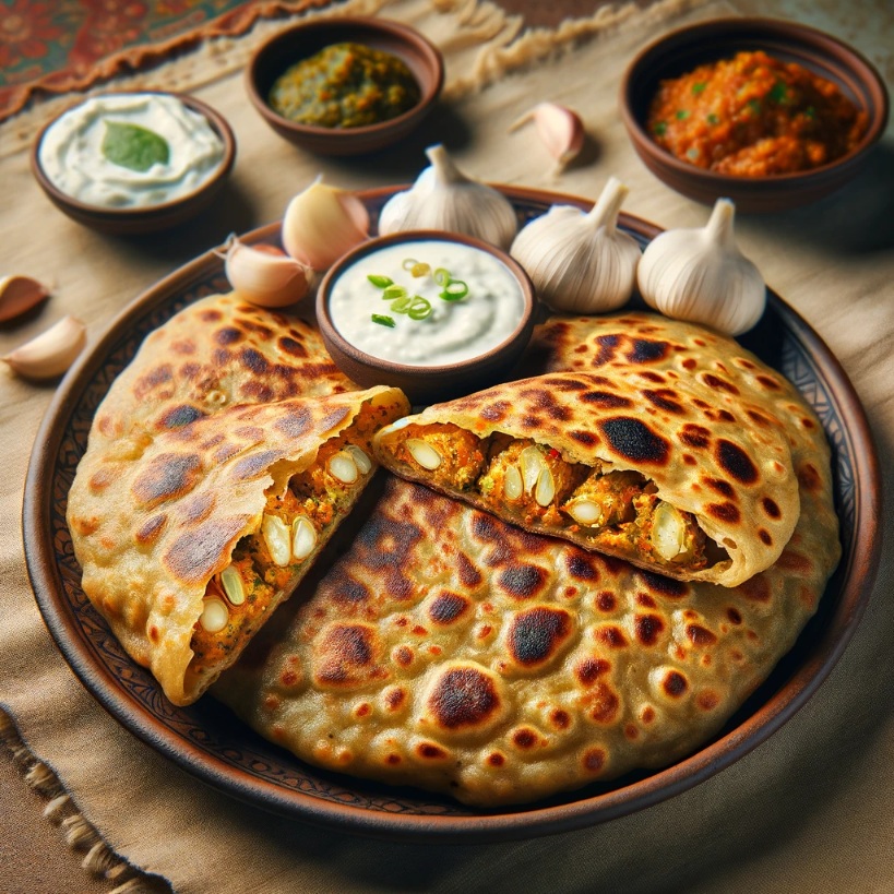 Garlic paratha