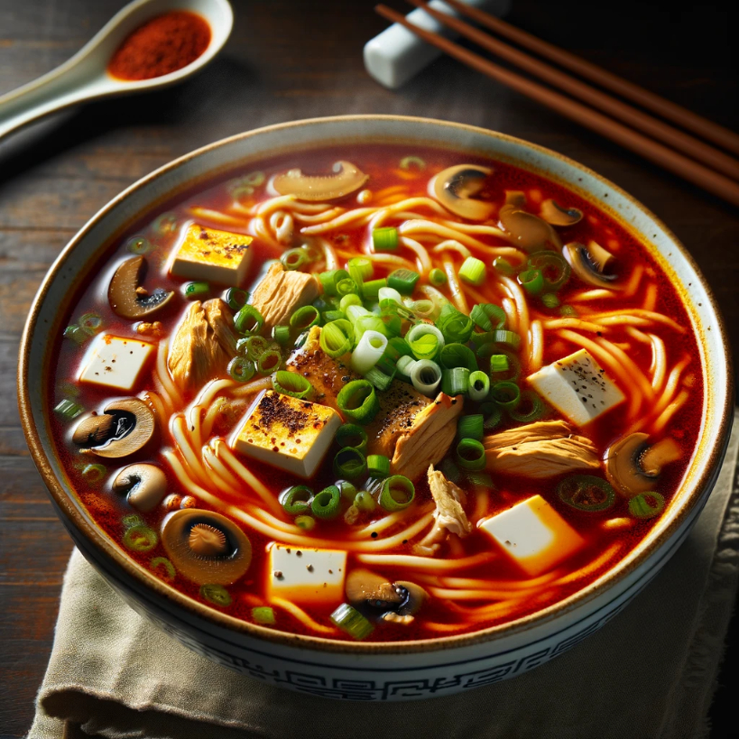 Hot and sour chicken soup