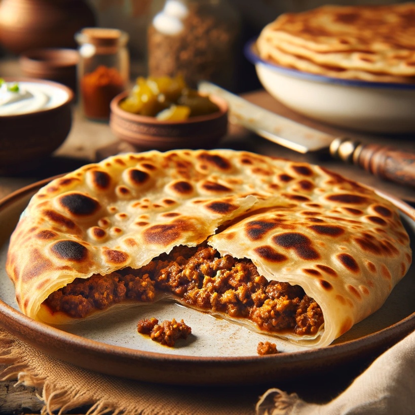 Kheema paratha