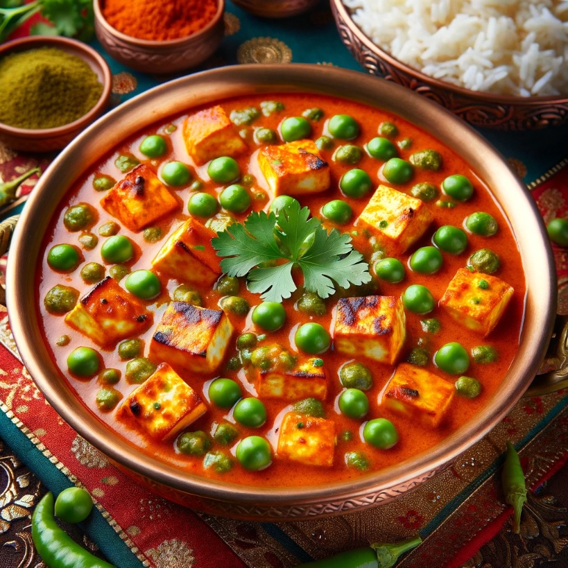 Matar paneer