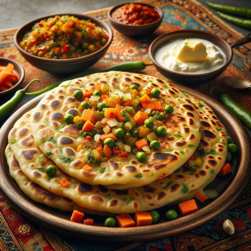 Mix veg paratha