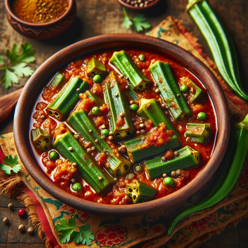 Okra curry