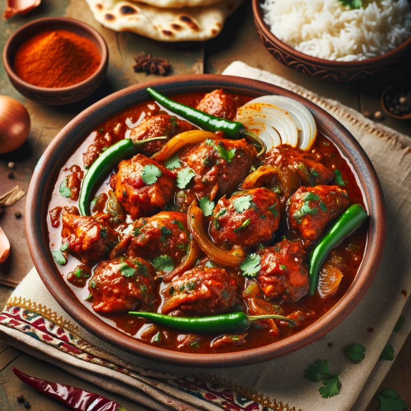 Spicy chicken masala