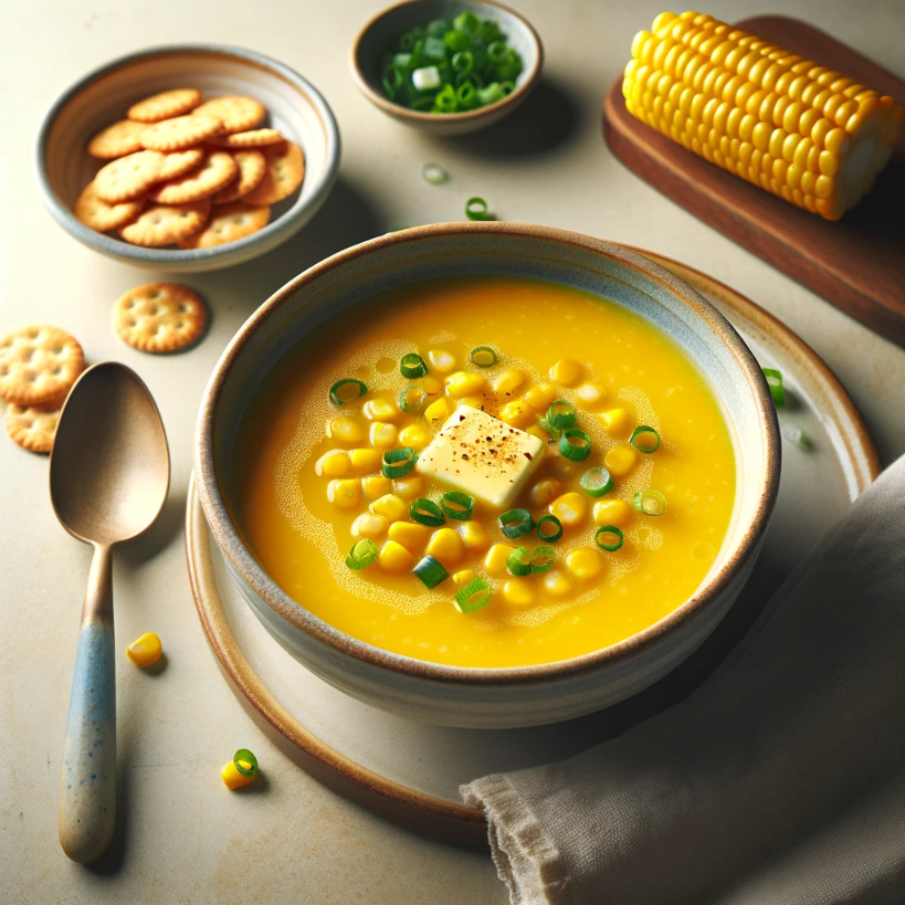 Sweet corn soup