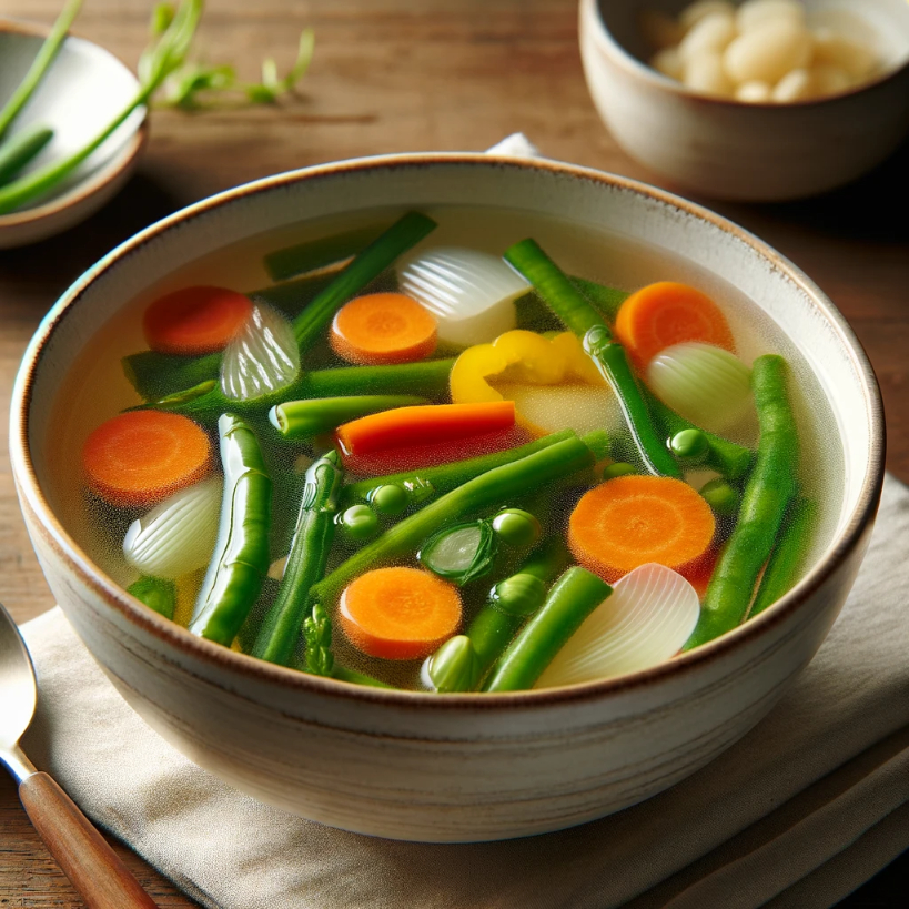 Veg clear soup